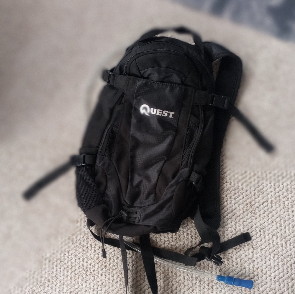 Quest Black Hydration Backpack